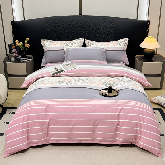 凌鼎 2025新款喷气加厚磨毛四件套系列1 威廉粉