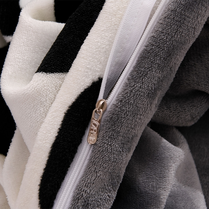 91家纺网 家纺一手货源 找家纺 紫月轩家纺 2025新款A类牛奶绒小清新印花四件套 奶牛派对