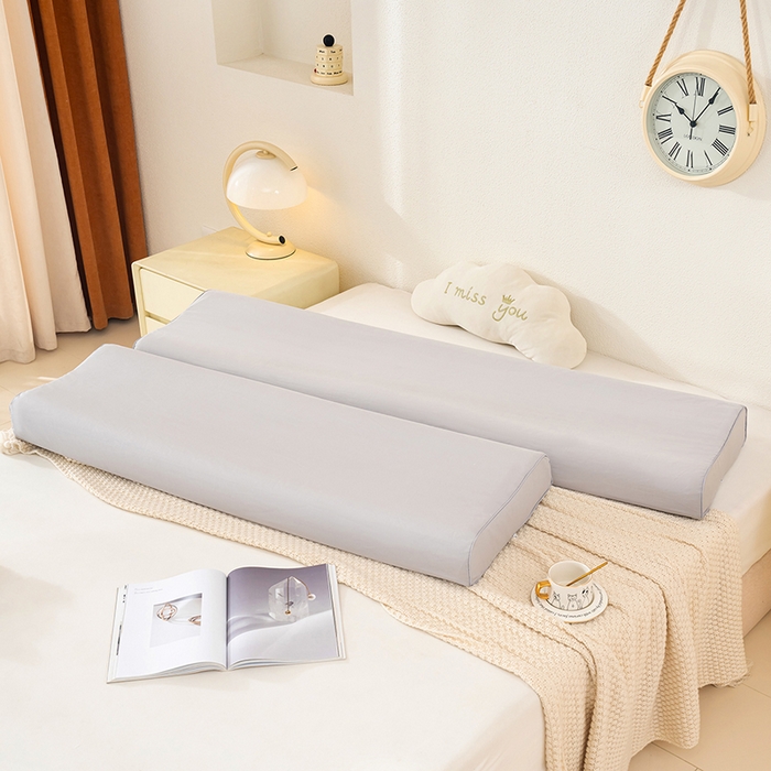 91家纺网 家纺一手货源 找家纺 良佐生活 2025新款40支全棉水洗棉乳胶枕双人长枕套 夏日冰