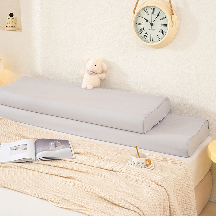 91家纺网 家纺一手货源 找家纺 良佐生活 2025新款40支全棉水洗棉乳胶枕双人长枕套 夏日冰