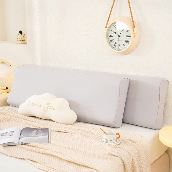 91家纺网 家纺一手货源 找家纺 良佐生活 2025新款40支全棉水洗棉乳胶枕双人长枕套 夏日冰