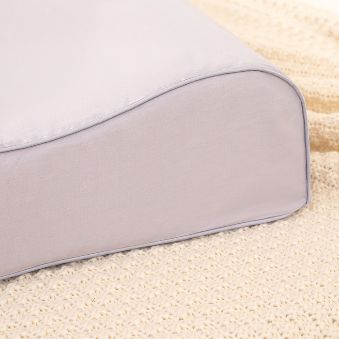 91家纺网 家纺一手货源 找家纺 良佐生活 2025新款40支全棉水洗棉乳胶枕双人长枕套 冰紫