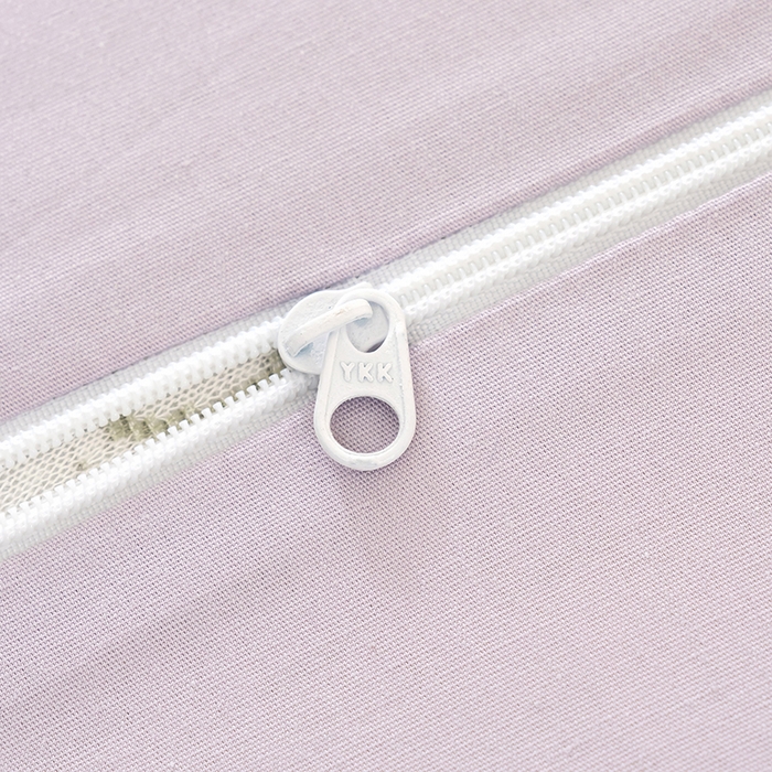 91家纺网 家纺一手货源 找家纺 良佐生活 2025新款40支全棉水洗棉乳胶枕双人长枕套 冰紫