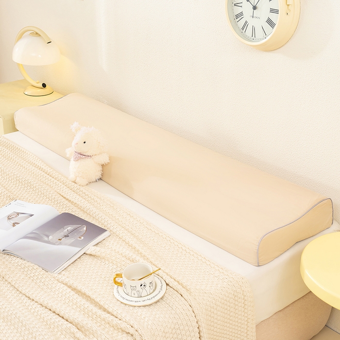 91家纺网 家纺一手货源 找家纺 良佐生活 2025新款40支全棉水洗棉乳胶枕双人长枕套 月影驼