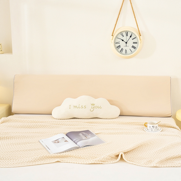 91家纺网 家纺一手货源 找家纺 良佐生活 2025新款40支全棉水洗棉乳胶枕双人长枕套 月影驼