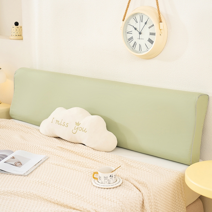 良佐生活 2025新款40支全棉水洗棉乳胶枕双人长枕套 景致绿