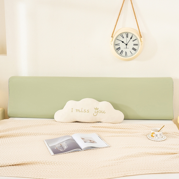 91家纺网 家纺一手货源 找家纺 良佐生活 2025新款40支全棉水洗棉乳胶枕双人长枕套 景致绿