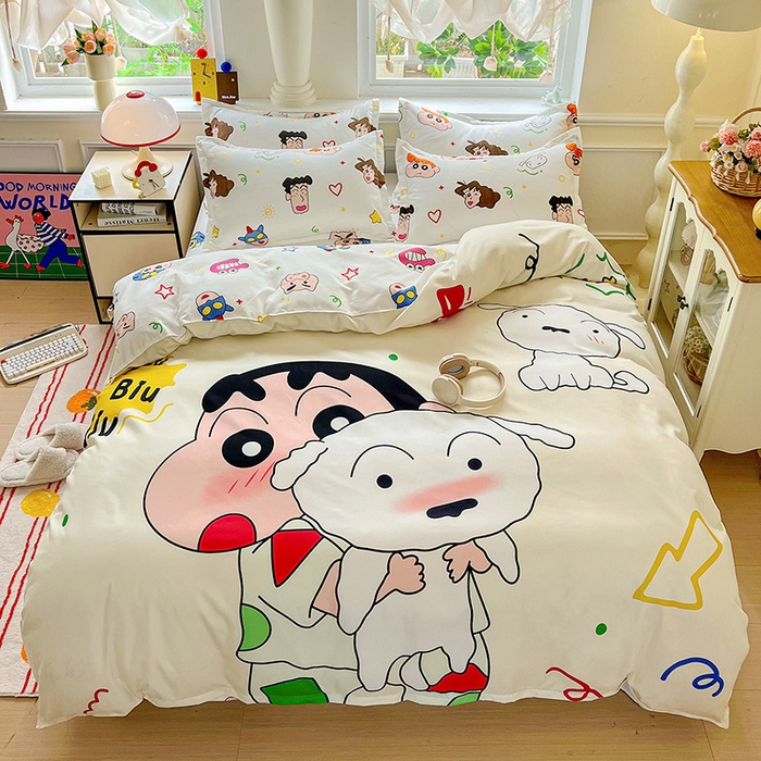 91家纺网 家纺一手货源 找家纺 （总）KT猫直营店 2025新款卡通斜纹磨毛大版四件套