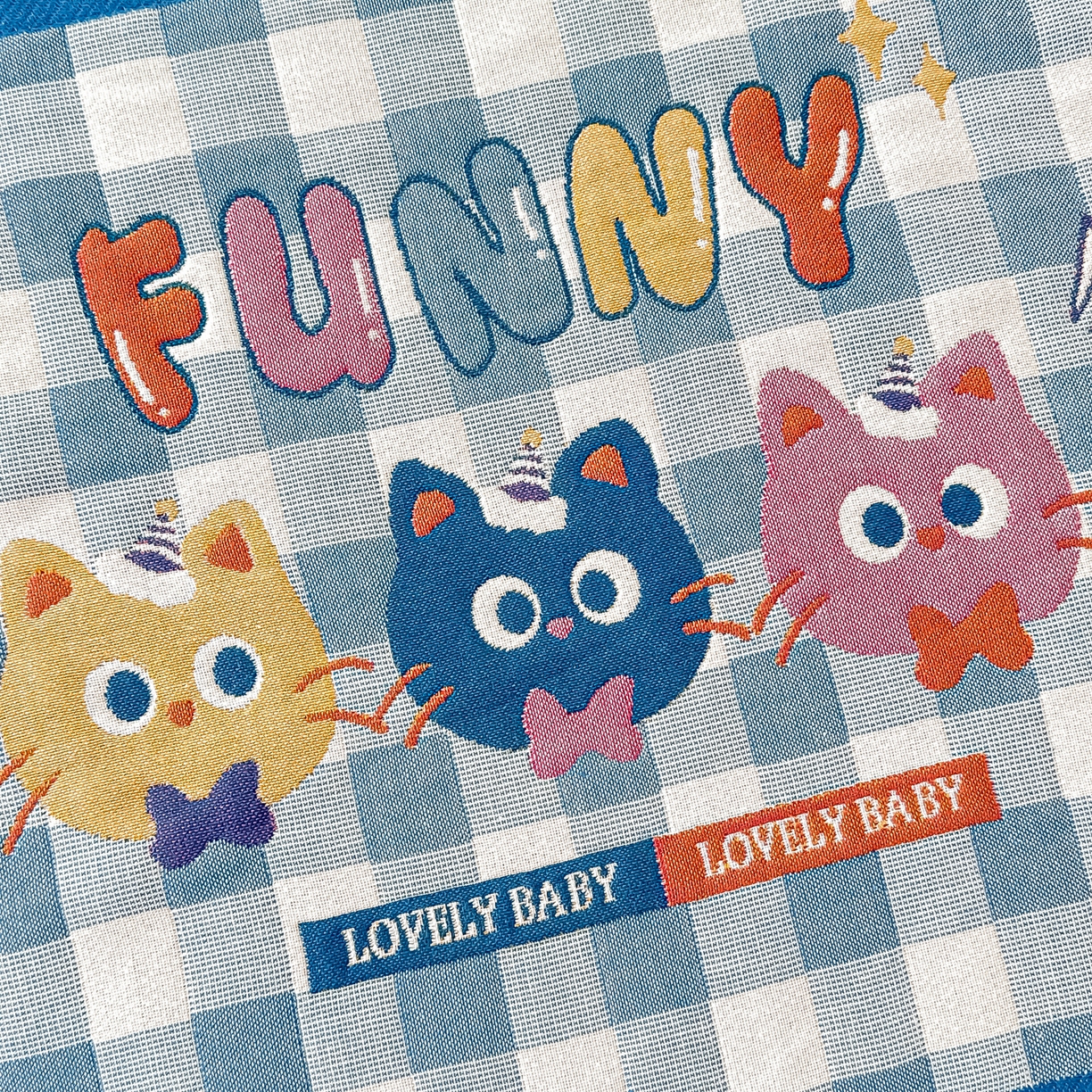 91家纺网 家纺一手货源 找家纺 沐瑟家纺 2025新款绵柔儿童纯棉纱布儿童枕巾 兰格甜心