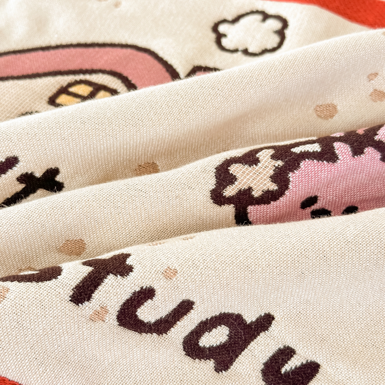 91家纺网 家纺一手货源 找家纺 沐瑟家纺 2025新款绵柔儿童纯棉纱布儿童枕巾 ins风