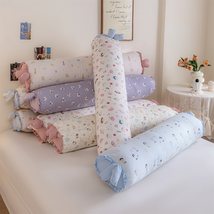 91家纺网 家纺一手货源 找家纺 （总）卓昌枕芯 2025新款全棉双层纱孕妇枕双人枕夹腿抱枕兔耳枕