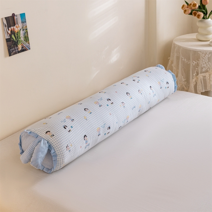 91家纺网 家纺一手货源 找家纺 卓昌枕芯 2025新款全棉双层纱孕妇枕双人枕夹腿抱枕兔耳枕 史努比-兰格