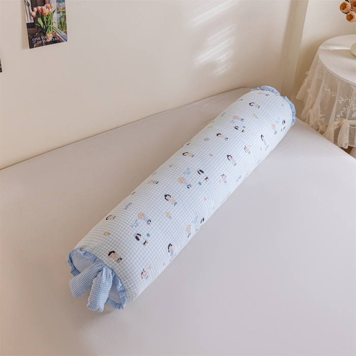 91家纺网 家纺一手货源 找家纺 卓昌枕芯 2025新款全棉双层纱孕妇枕双人枕夹腿抱枕兔耳枕 史努比-兰格