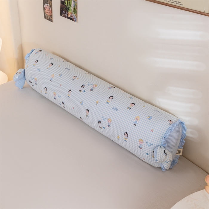 91家纺网 家纺一手货源 找家纺 卓昌枕芯 2025新款全棉双层纱孕妇枕双人枕夹腿抱枕兔耳枕 史努比-兰格