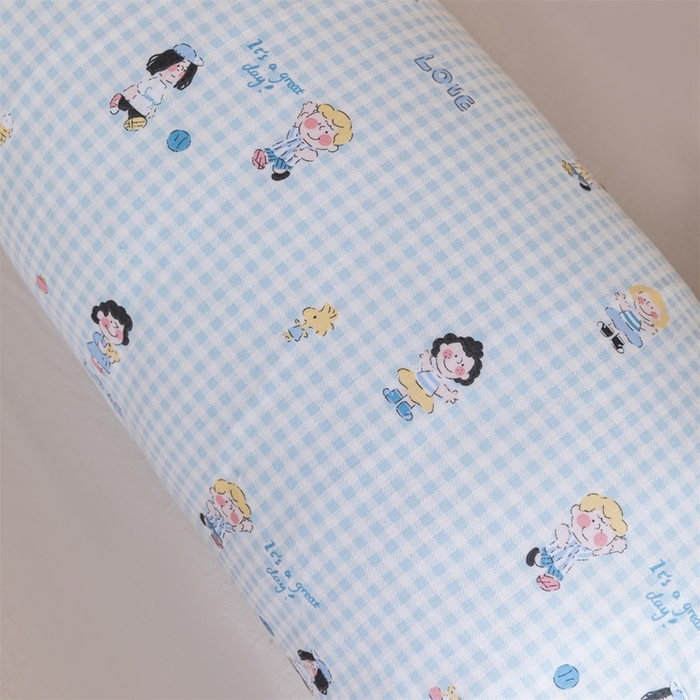 91家纺网 家纺一手货源 找家纺 卓昌枕芯 2025新款全棉双层纱孕妇枕双人枕夹腿抱枕兔耳枕 史努比-兰格