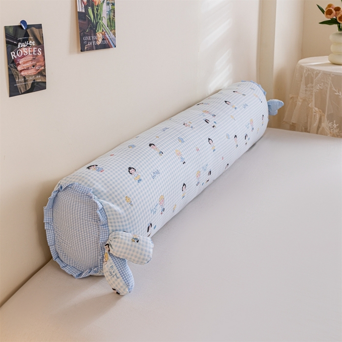 91家纺网 家纺一手货源 找家纺 卓昌枕芯 2025新款全棉双层纱孕妇枕双人枕夹腿抱枕兔耳枕 史努比-兰格