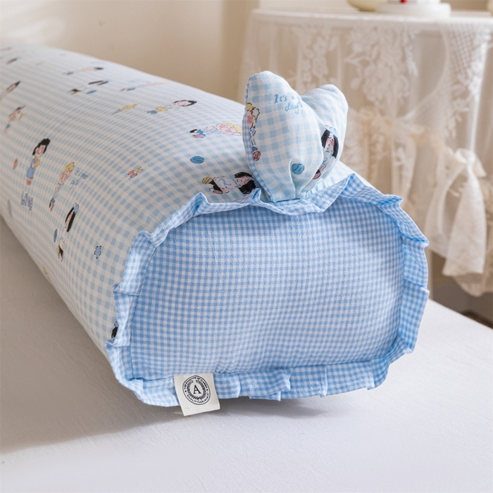 91家纺网 家纺一手货源 找家纺 卓昌枕芯 2025新款全棉双层纱孕妇枕双人枕夹腿抱枕兔耳枕 史努比-兰格