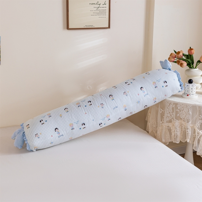 91家纺网 家纺一手货源 找家纺 卓昌枕芯 2025新款全棉双层纱孕妇枕双人枕夹腿抱枕兔耳枕 史努比-兰格