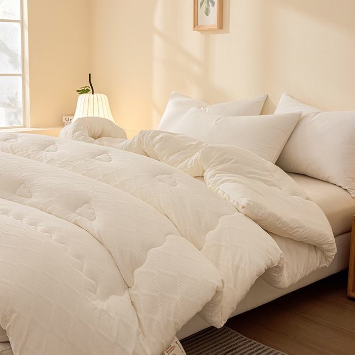 91家纺网 家纺一手货源 找家纺 （总）爱彼家纺 2025新款直播热卖A类菱形格提花大豆被春秋被冬被