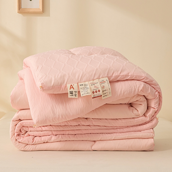 91家纺网 家纺一手货源 找家纺 （总）爱彼家纺 2025新款直播热卖A类菱形格提花大豆被春秋被冬被