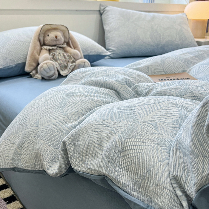 91家纺网 家纺一手货源 找家纺 （总）眠博士 2025新款全棉提花磨毛加厚保暖四件套