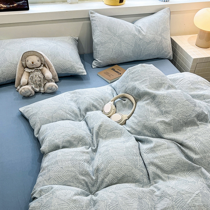 91家纺网 家纺一手货源 找家纺 （总）眠博士 2025新款全棉提花磨毛加厚保暖四件套