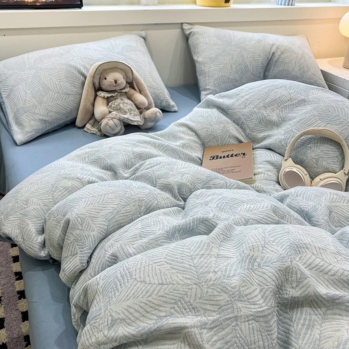 91家纺网 家纺一手货源 找家纺 （总）眠博士 2025新款全棉提花磨毛加厚保暖四件套