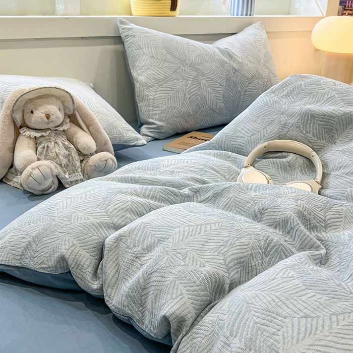 91家纺网 家纺一手货源 找家纺 （总）眠博士 2025新款全棉提花磨毛加厚保暖四件套