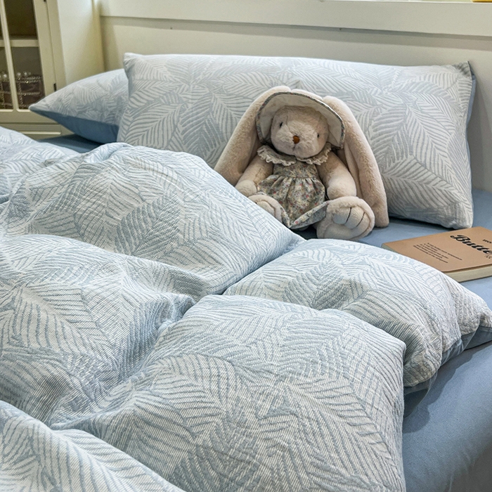 91家纺网 家纺一手货源 找家纺 （总）眠博士 2025新款全棉提花磨毛加厚保暖四件套