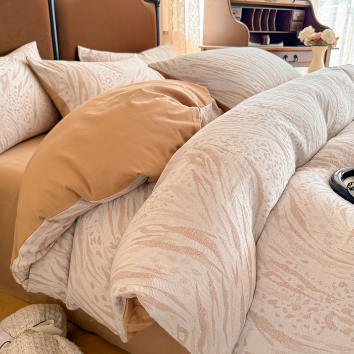 91家纺网 家纺一手货源 找家纺 （总）眠博士 2025新款全棉提花磨毛加厚保暖四件套