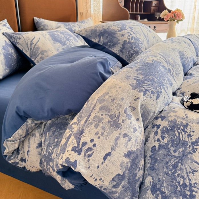 91家纺网 家纺一手货源 找家纺 （总）眠博士 2025新款全棉提花磨毛加厚保暖四件套