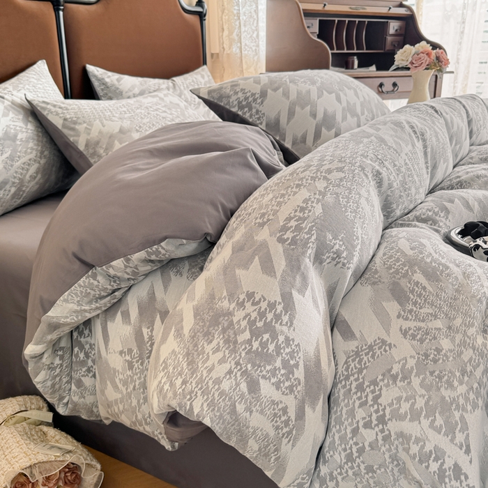 91家纺网 家纺一手货源 找家纺 （总）眠博士 2025新款全棉提花磨毛加厚保暖四件套