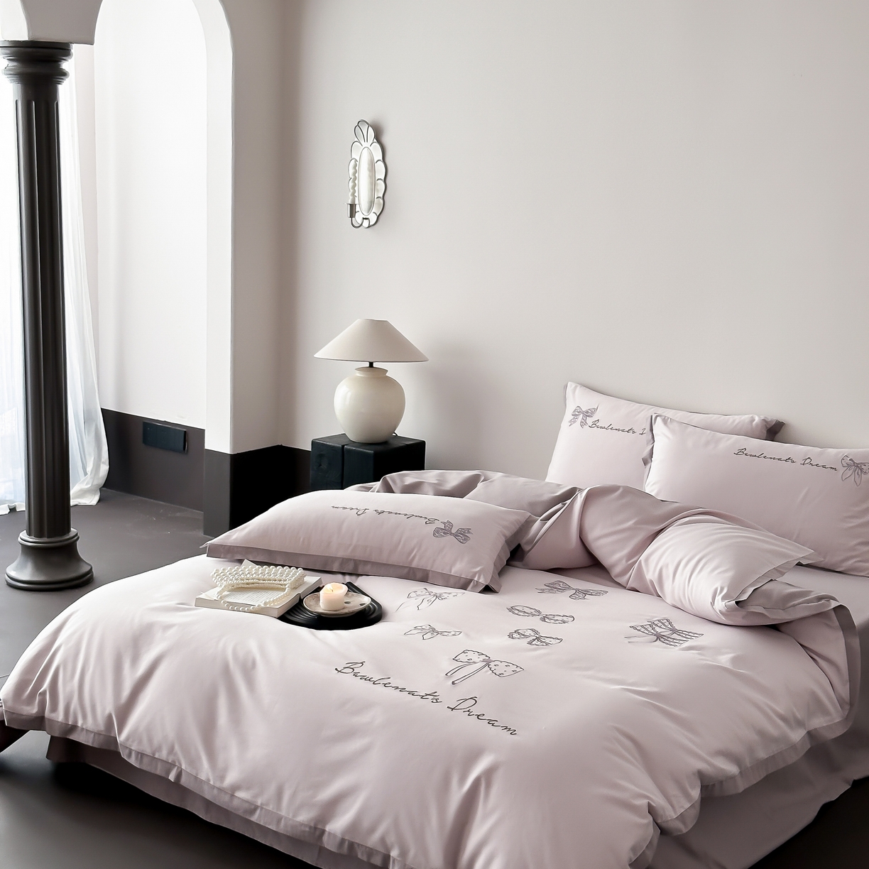 91家纺网 家纺一手货源 找家纺 （总）时亿 2025新款100支磨毛四件套-香草甜心系列