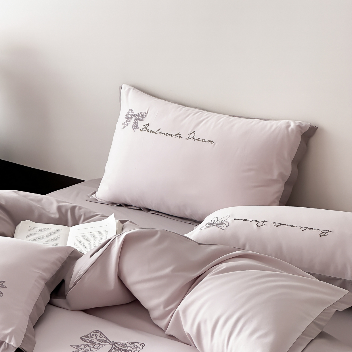 91家纺网 家纺一手货源 找家纺 （总）时亿 2025新款100支磨毛四件套-香草甜心系列