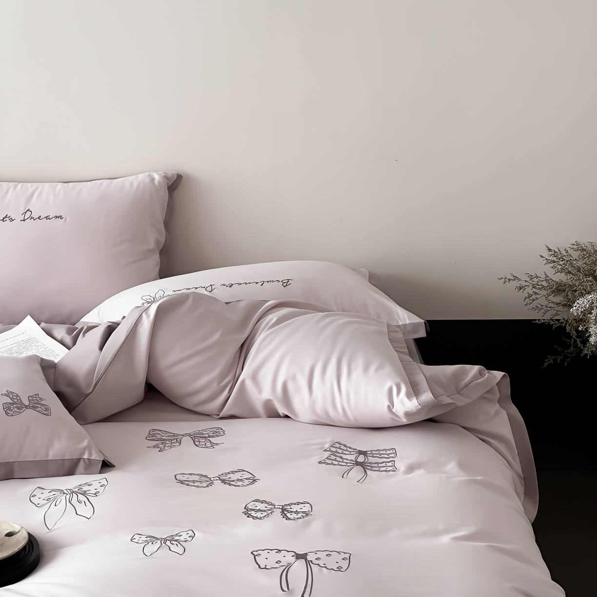 91家纺网 家纺一手货源 找家纺 （总）时亿 2025新款100支磨毛四件套-香草甜心系列