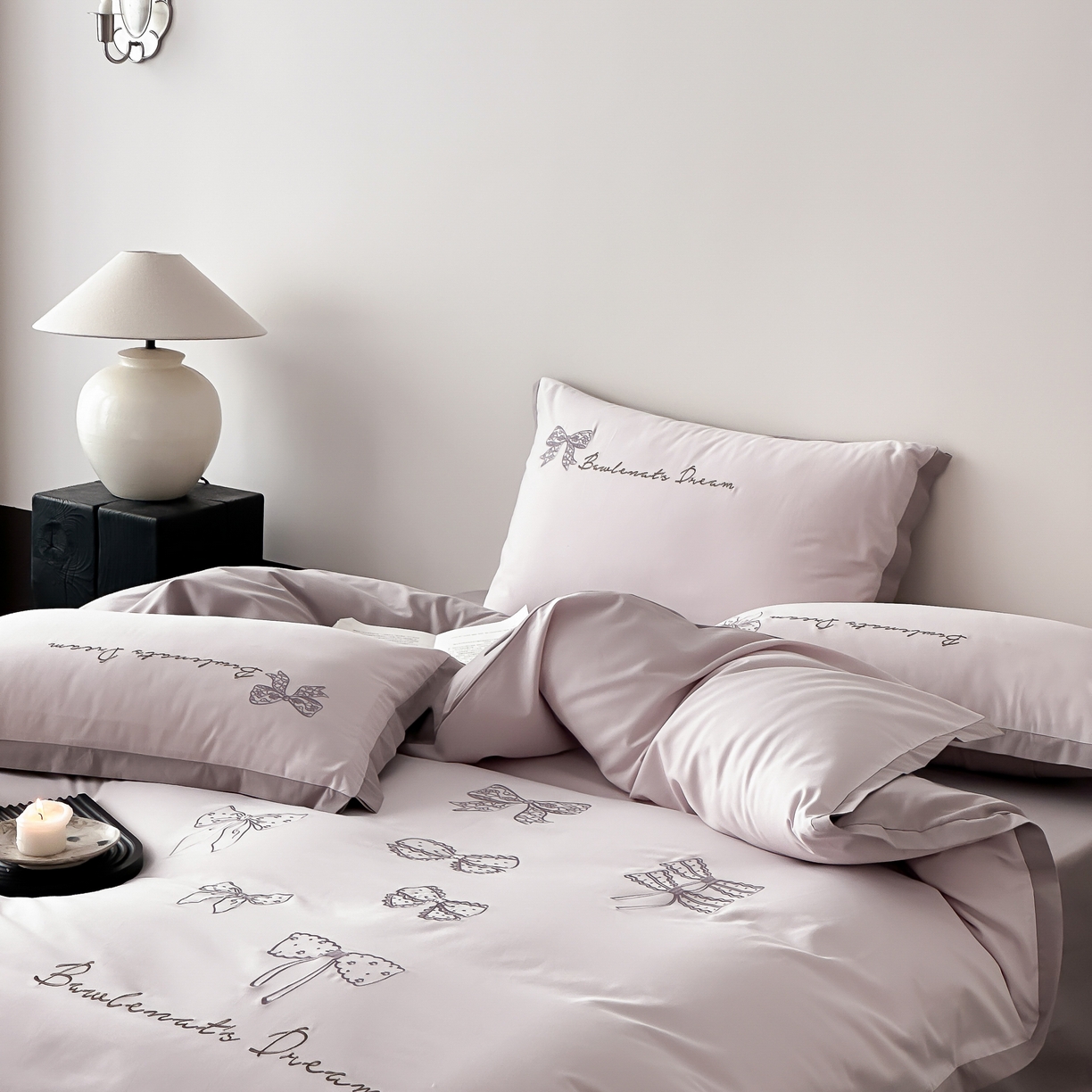 91家纺网 家纺一手货源 找家纺 （总）时亿 2025新款100支磨毛四件套-香草甜心系列