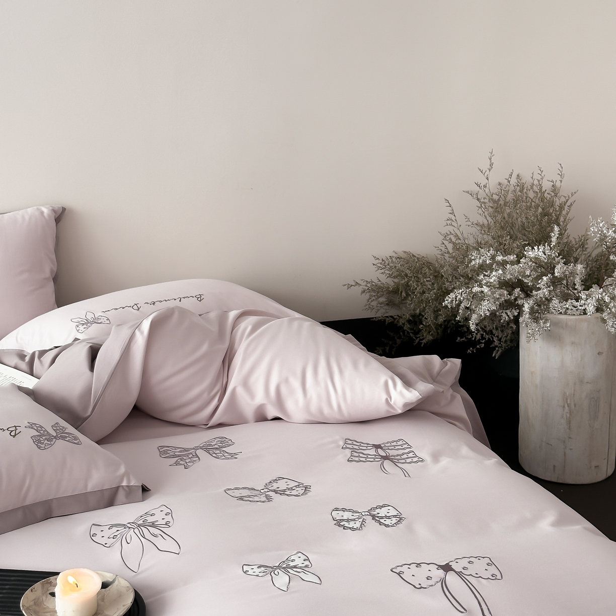 91家纺网 家纺一手货源 找家纺 （总）时亿 2025新款100支磨毛四件套-香草甜心系列