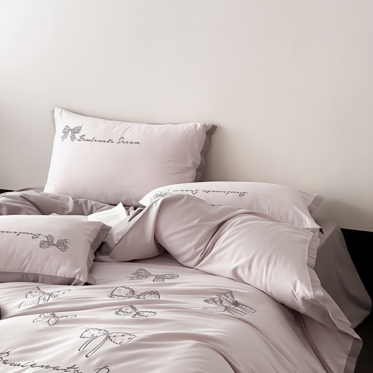 91家纺网 家纺一手货源 找家纺 （总）时亿 2025新款100支磨毛四件套-香草甜心系列