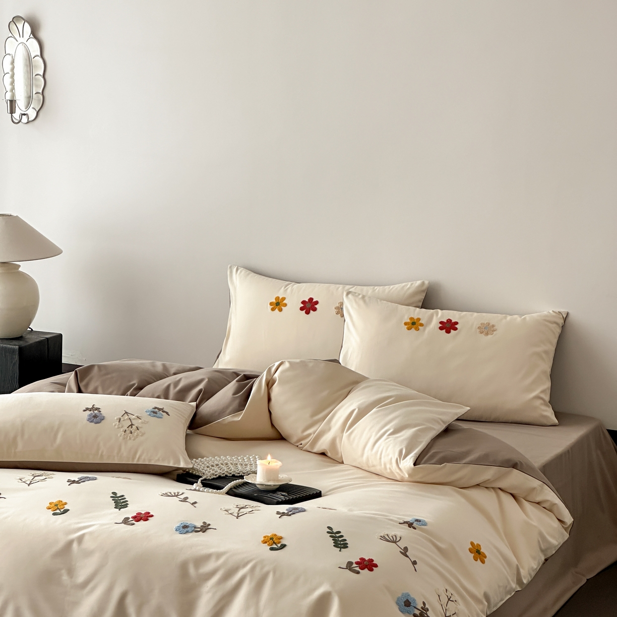 91家纺网 家纺一手货源 找家纺 （总）时亿 2025新款100支磨毛四件套-繁花系列