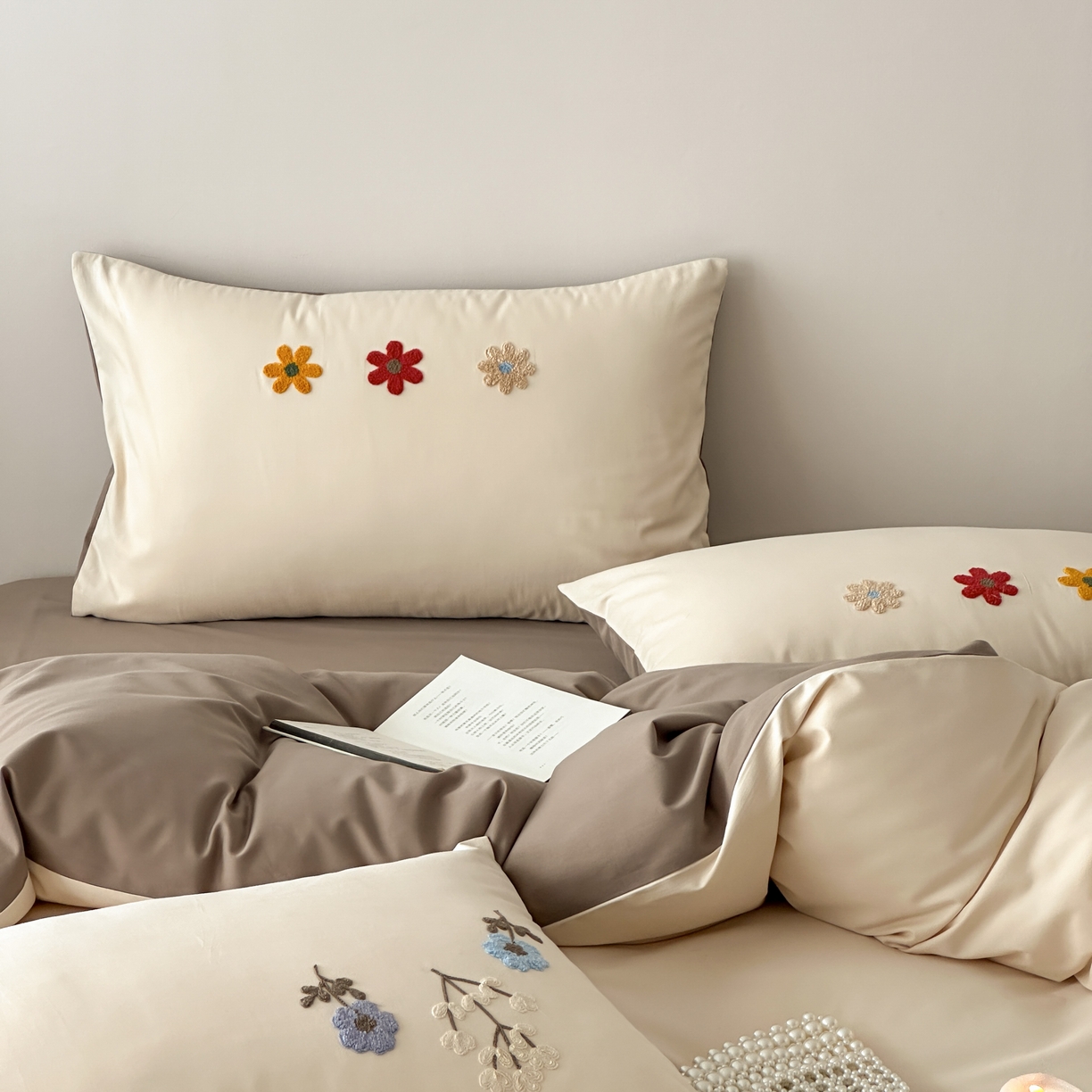 91家纺网 家纺一手货源 找家纺 （总）时亿 2025新款100支磨毛四件套-繁花系列