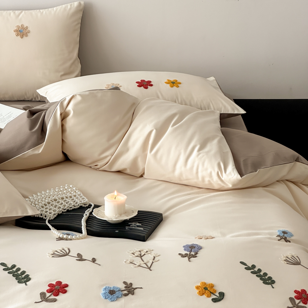 91家纺网 家纺一手货源 找家纺 （总）时亿 2025新款100支磨毛四件套-繁花系列