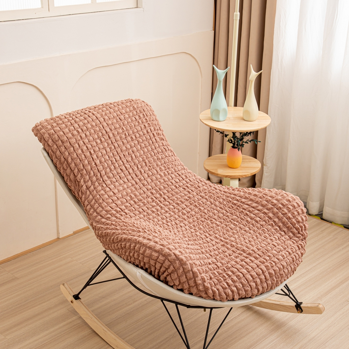 91家纺网 家纺一手货源 找家纺 （总）沐沐家纺 2026新款泡泡纱龙虾椅套