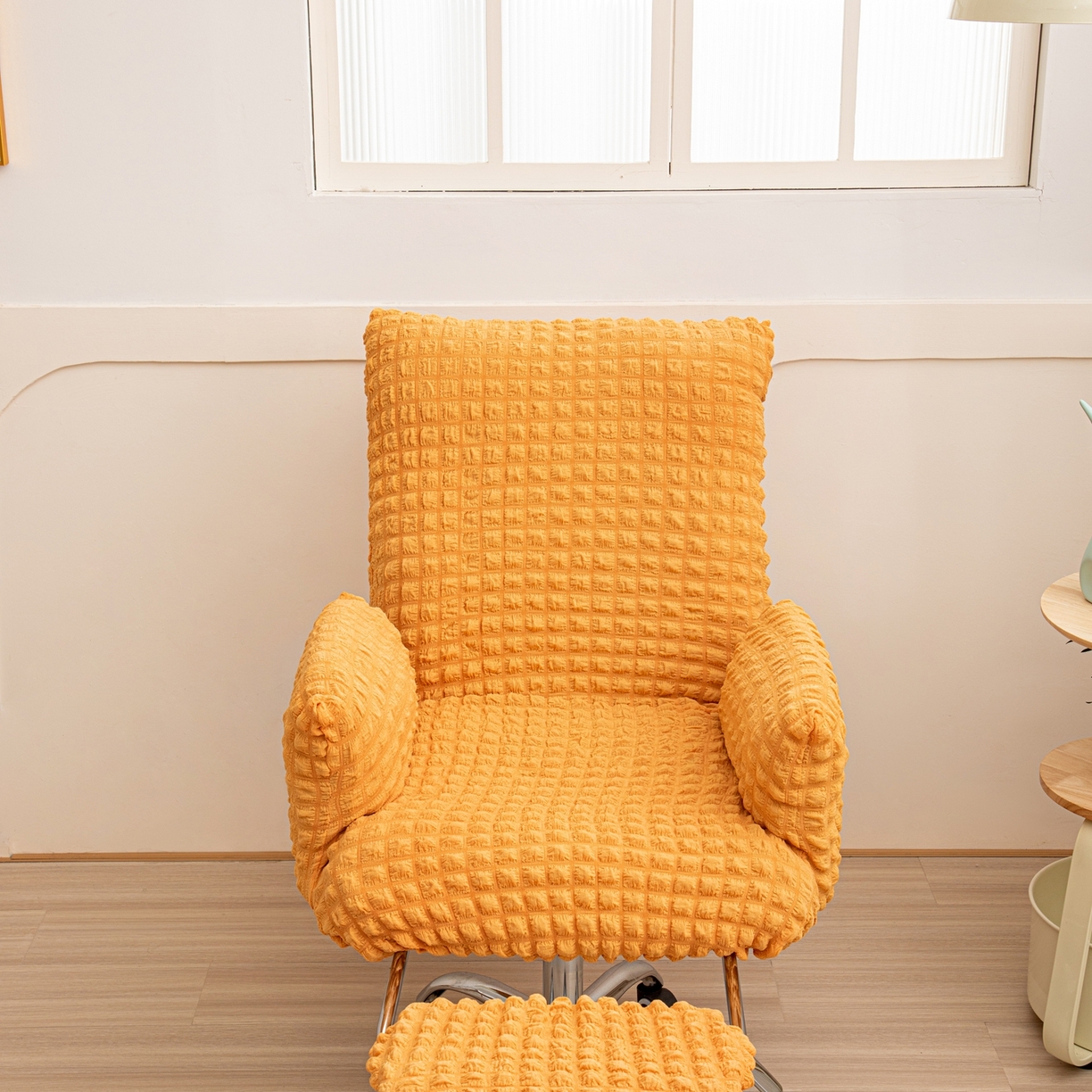 91家纺网 家纺一手货源 找家纺 （总）沐沐家纺 2026新款泡泡纱办公椅套