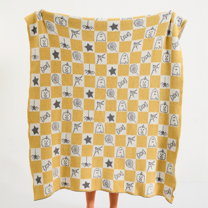 91家纺网 家纺一手货源 找家纺 （总）暖绵绵 新款半边绒毛毯-万圣节乐园系列