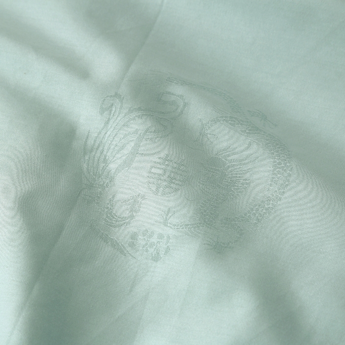 91家纺网 家纺一手货源 找家纺 越宏顺 2025新款全棉80s提花纯棉.被100%桑.保真春秋被 碧水蓝