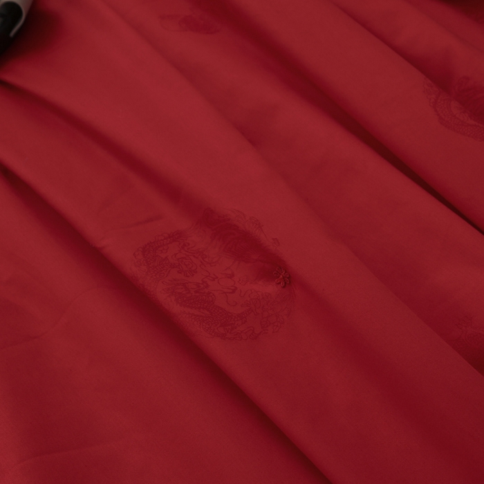 91家纺网 家纺一手货源 找家纺 越宏顺 2025新款全棉80s提花纯棉.被100%桑.保真春秋被 喜庆红