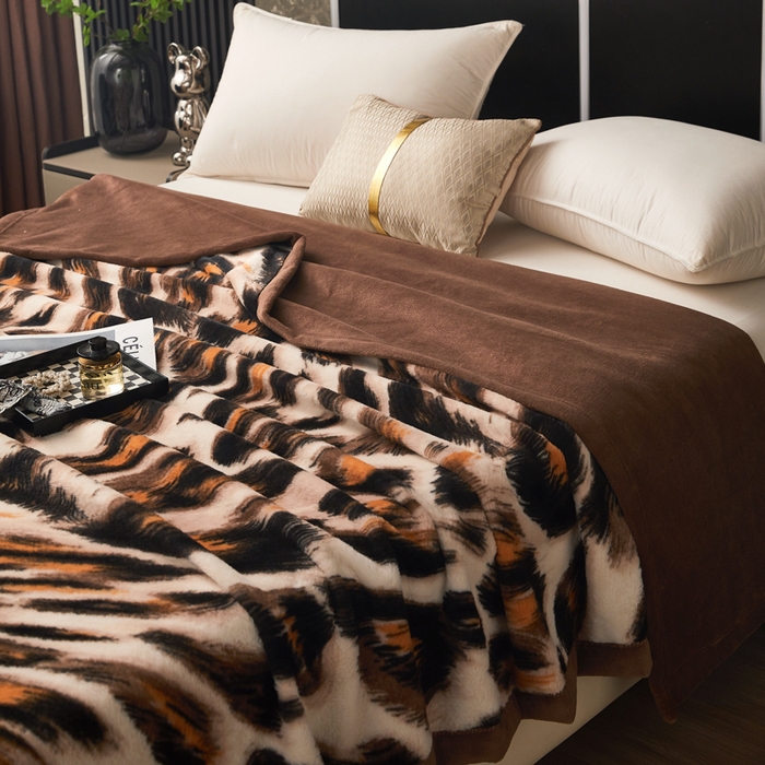 91家纺网 家纺一手货源 找家纺 （总） 2025新款仿水貂绒兔毛绒雪棉绒云貂绒拉舍尔双层复合毛毯子