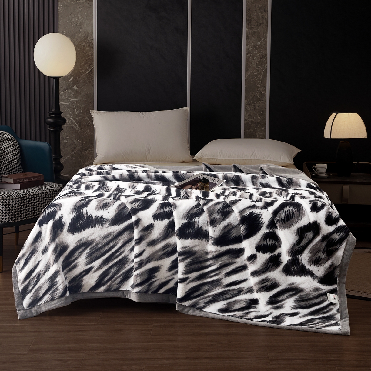 91家纺网 家纺一手货源 找家纺 （总） 2025新款仿水貂绒兔毛绒雪棉绒云貂绒拉舍尔双层复合毛毯子