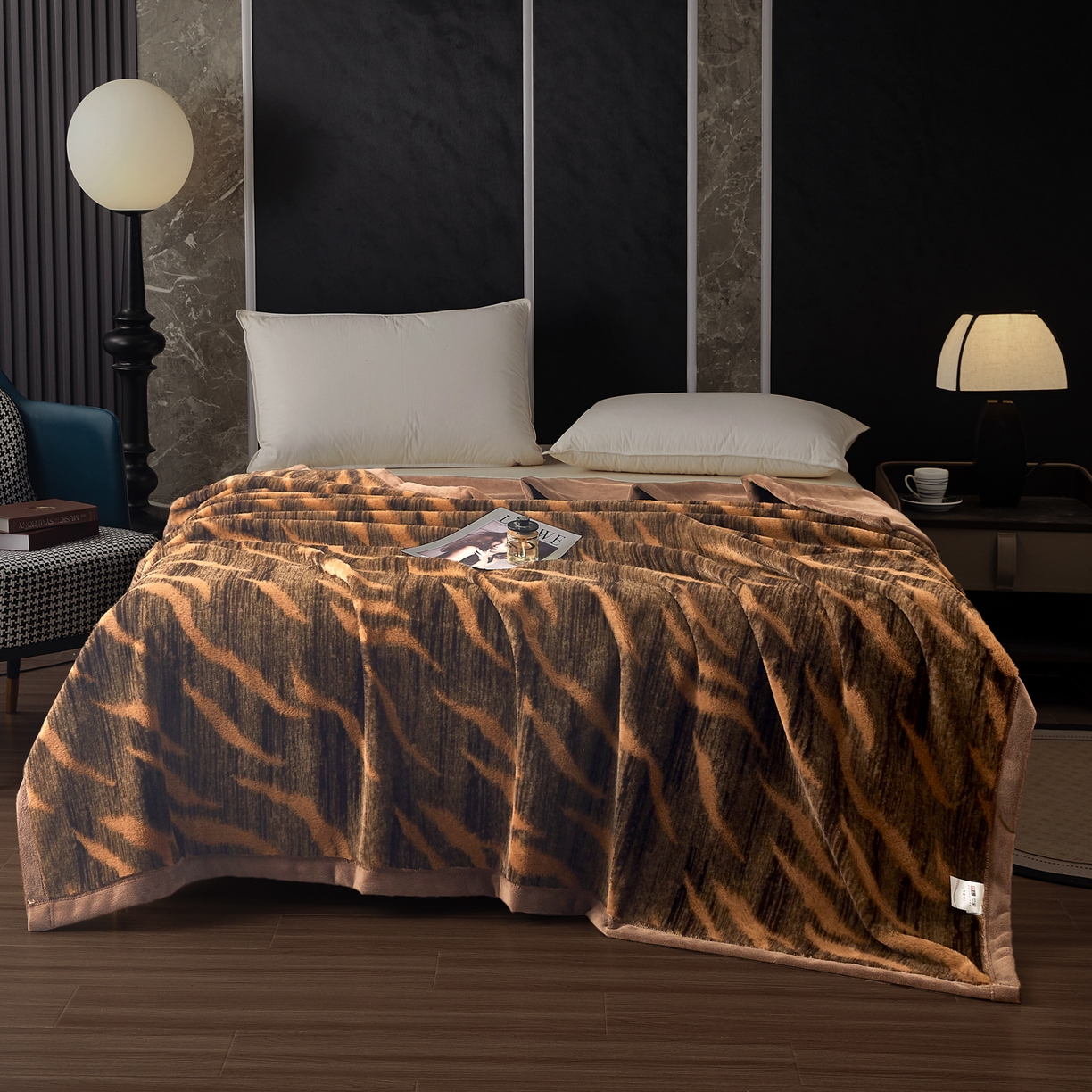 91家纺网 家纺一手货源 找家纺 （总） 2025新款仿水貂绒兔毛绒雪棉绒云貂绒拉舍尔双层复合毛毯子