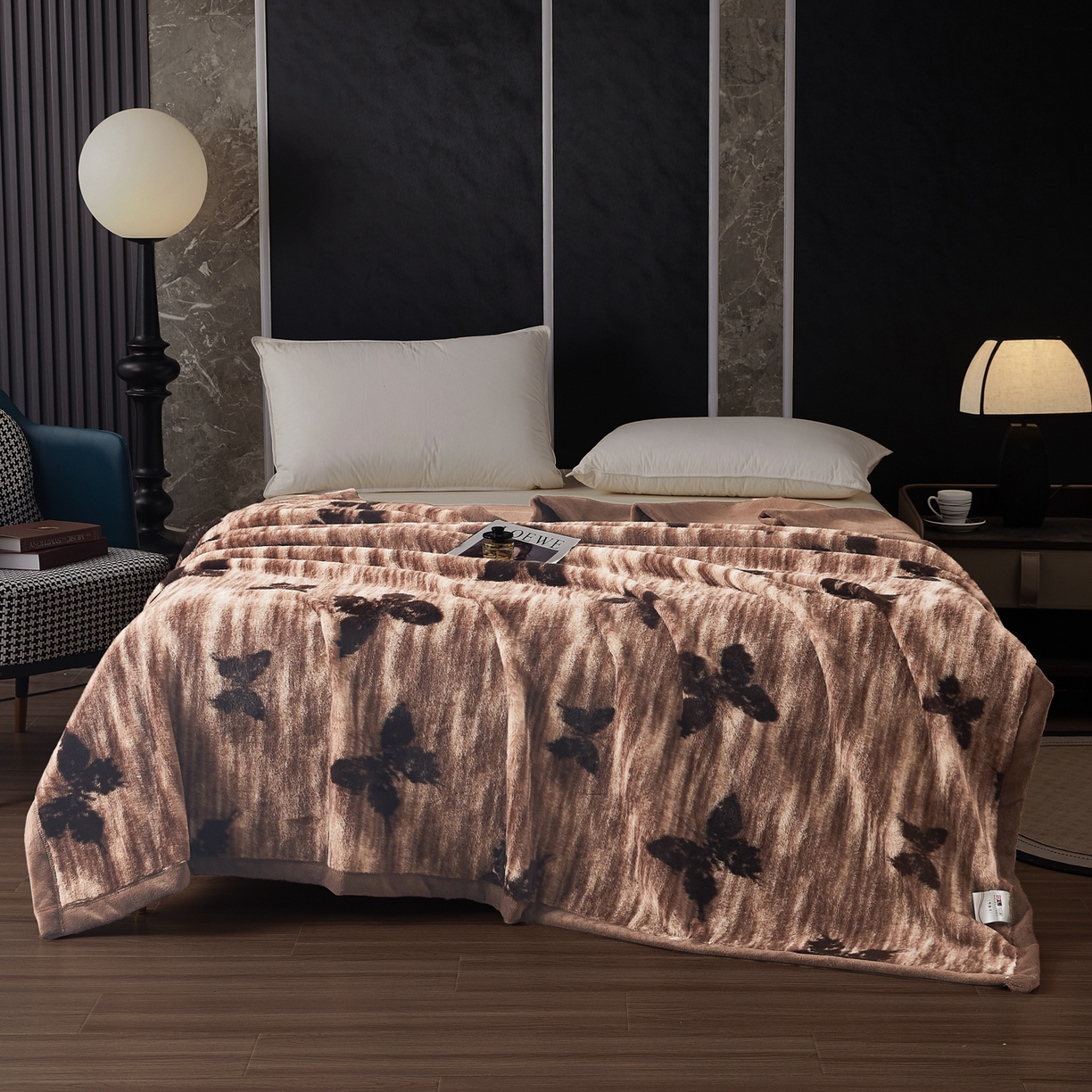 91家纺网 家纺一手货源 找家纺 （总） 2025新款仿水貂绒兔毛绒雪棉绒云貂绒拉舍尔双层复合毛毯子